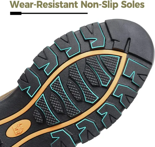 Vista 4 de GOLDEN CAMEL Zapatos de senderismo para hombre, zapatos bajos para exteriores, transpirables, para caminar, con soporte de arco, zapatos de trekking