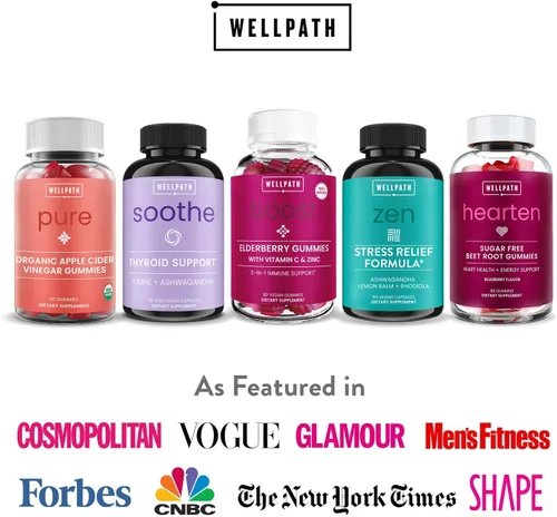 Vista 6 de WellPath Suplemento Zen para aliviar el estrés + apoyo del estado de ánimo, calma, estrés y apoyo energético Raíz de Ashwagandha, Rhodiola Rosea