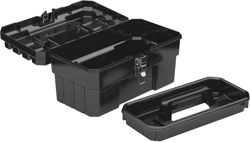 Vista 8 de Akro-Mils 09514 ProBox Caja de herramientas de plástico de 14 pulgadas para herramientas, caja de herramientas de almacenamiento para manualidades