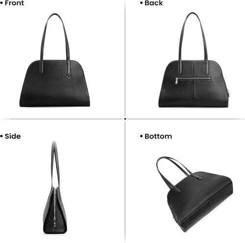 Vista 5 de befen Genuine Leather Tote Bag for Women Multi-Pockets Designer Shoulder Tote Work Purse Satchel Handbags