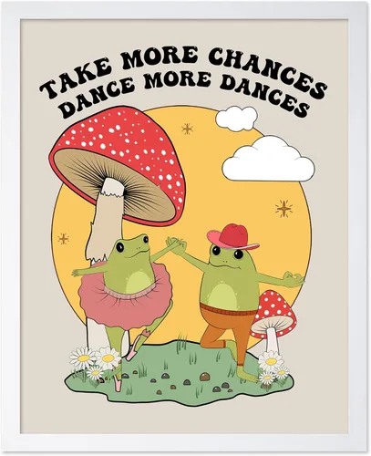 Vista 21 de Poster Master Dance More Dances Poster - Retro Dancing Cats Print - Groovy Cat Art - Preppy & Trendy Design - Positive Quotes Artwork - Dance Decor