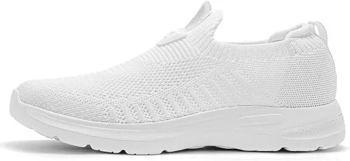 Vista 3 de Zapatos de caminar para hombre, informales, suela suave, tenis para gimnasio, correr, ligeros, transpirables, de malla, entrenamiento, deportes