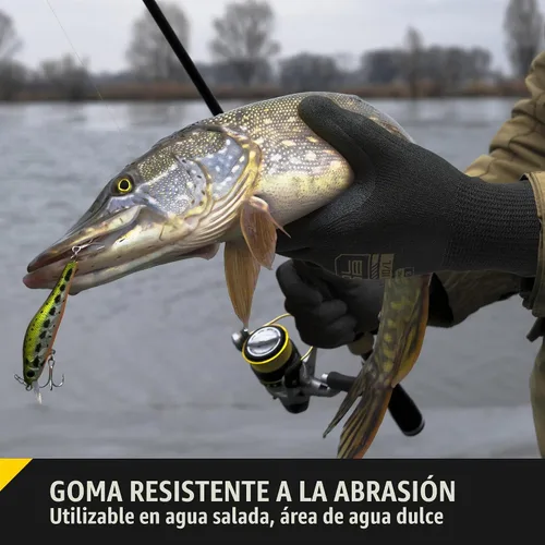 Vista 3 de COOLJOB A3 Cut Resistant Safety Work Gloves with Nitrile Grip, Touchscreen & Flexible for Gardening Fishing Construction