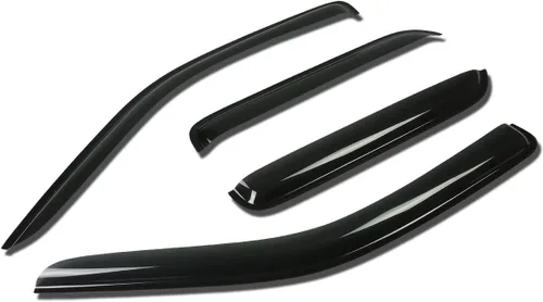 Vista 13 de Auto Dynasty 4 unidades de protector de lluvia para ventana con cinta adhesiva compatible con Mazda 3 2004-2009, acrílico