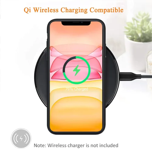 Vista 7 de Funda de batería para iPhone 11, funda de carga portátil recargable de 10000 mAh mejorada con carga inalámbrica compatible con iPhone 11