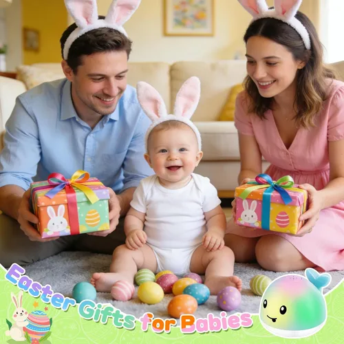 Vista 6 de WAVISA Juguetes de Baño de Ballena Luminosos con Rociador para Bebés de 6-12, 12-18 Meses, Niños de 1-3, 2-4 Años, Juguetes de Fuente de Agua