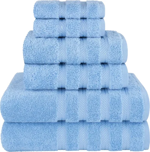 Vista 138 de American Soft Linen - Juego de toallas de 3 piezas, 1 toalla de baño, 1 toalla de mano y 1 toalla pequeña, 100% algodón turco para baño, juego