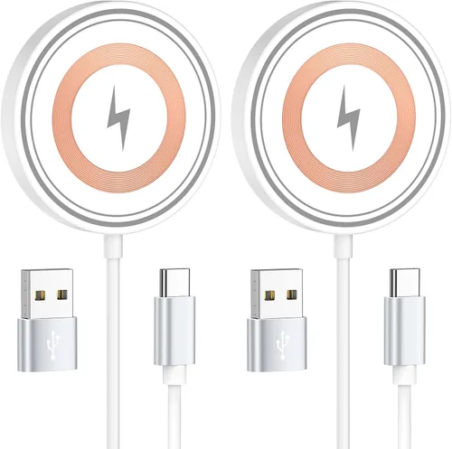 Vista 10 de Cargador de pared USB, toma de corriente múltiple, paquete de 2 bloques de carga rápida, bloque de carga rápida, caja de cubo de viaje, estación