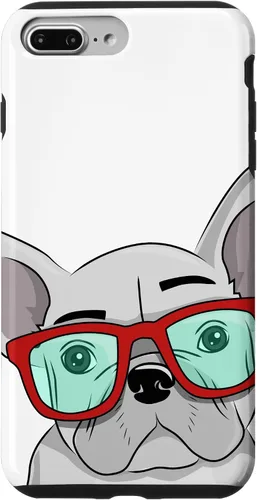 Vista 12 de French Bulldog Cute Glasses Frenchie Case for iPhone 17