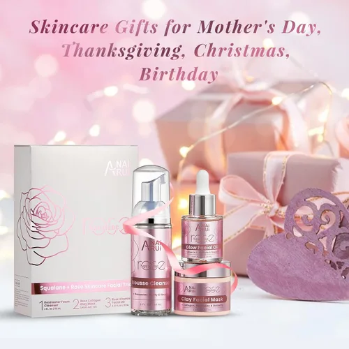 Vista 9 de ANAI RUI Purify, juego de regalo hidratante para el cuidado de la piel, regalo de vacaciones para mujeres, kit de cuidado de la piel facial