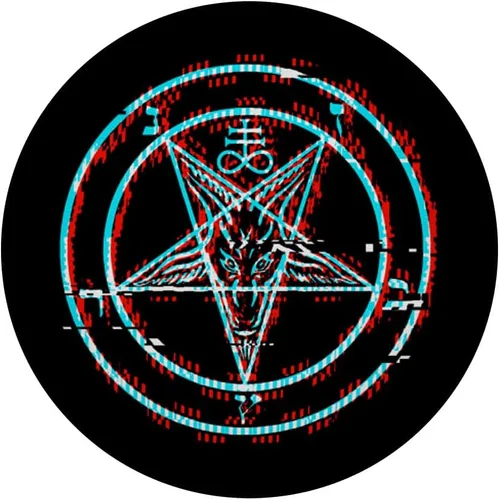 Vista 3 de Satanic Pentagram Baphomet Vaporwave - Agarre y soporte para teléfonos y tabletas