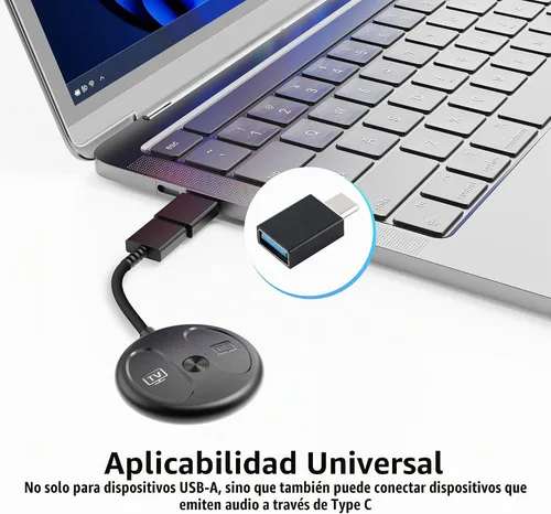 Vista 5 de AMORNO Adaptador Bluetooth USB-C para PS5, adaptador de audio Bluetooth 5.4 para PC, Plug and Play, transmisor de audio inalámbrico para auriculares