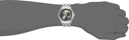 Vista 8 de Hamilton Jazzmaster Reloj suizo automático de corazón abierto de 1.57 pulgadas, esfera gris, pulsera de acero inoxidable plateado