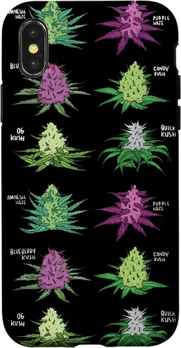 Vista 5 de Weed Pattern Kind of Weed Pot Stoner Marihuana Cannabis Leaf Case para iPhone 17