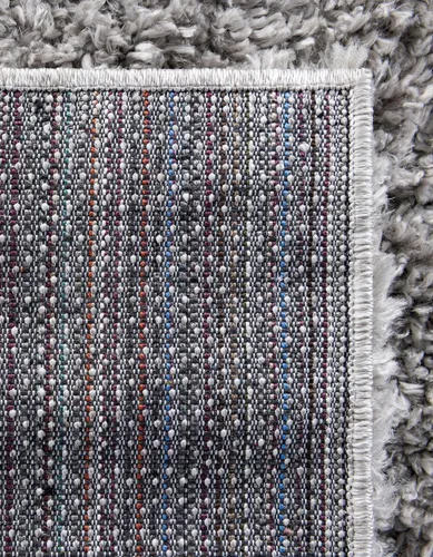 Vista 158 de Unique Loom Colección Davos Shag - Alfombra Lino