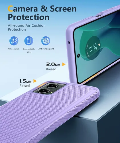 Vista 590 de FNTCASE Funda para iPhone 17 Pro: Fundas delgadas translúcidas de color azul claro compatibles con MagSafe, protección completa de la cámara
