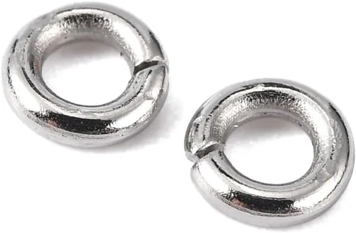 Vista 41 de HDSupplies 100 piezas - 4mm de argollas de acero inoxidable 304 de tono negro - Calibre 22 (espesor de 0.6mm)