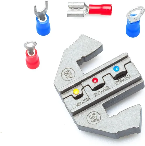 Vista 23 de Wirefy Matriz de Crimpado de Conector de Empalme Termorretráctil 22-8 AWG Matriz de Repuesto para Herramienta de Crimpado de Trinquete Wirefy