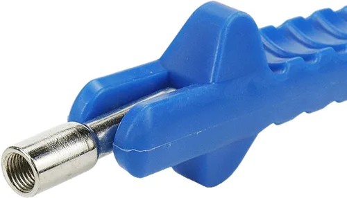 Vista 4 de Extractor de vástago de válvula de neumático con mango en T ABS de 8-3/4 pulgadas, núcleo de válvula antiarañazos, herramienta de extracción rápida