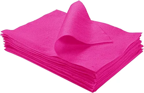 Vista 58 de FabricLA Hojas de fieltro acrílico para manualidades, cuadrados de fieltro precortados suaves de 4 x 4 pulgadas (3.9 in x 3.9 in), utiliza hojas