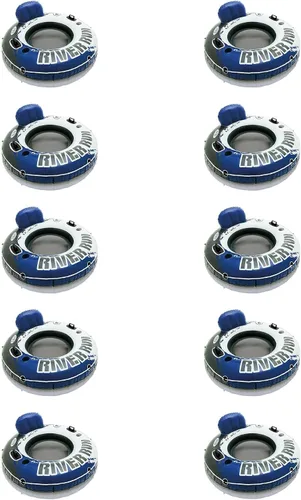 Vista 13 de INTEX 58825EP River Run 1 Salón flotante inflable: respaldo cómodo - portavasos integrados - Asas de agarre duraderas - Cuerda de agarre completa