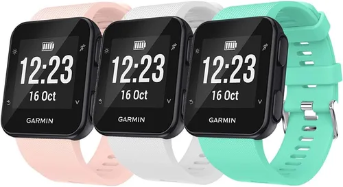 Vista 10 de Correa para Garmin Forerunner 35, correa de repuesto de silicona suave para reloj inteligente Garmin Forerunner 35/Forerunner 30, se ajusta a