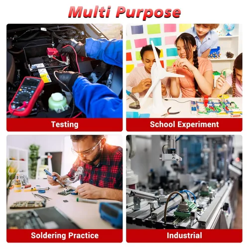 Vista 7 de MiOYOOW Kit de Práctica de Soldadura, Kit de Generador de Señal Ajustable PWM DIY, Probador de Voltaje y Corriente, Kit de Proyecto Electrónico, Kit