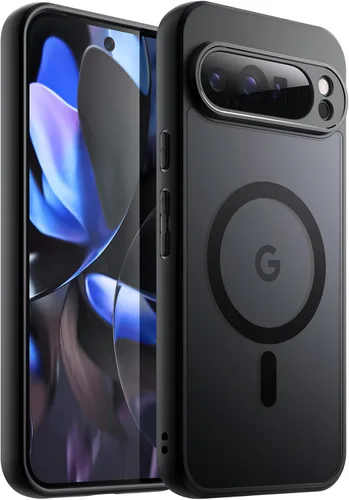 Vista 25 de JETech Funda magnética para Google Pixel 8 de 6.2 pulgadas 2023, compatible con MagSafe, translúcida mate trasera a prueba de golpes (Hazel)