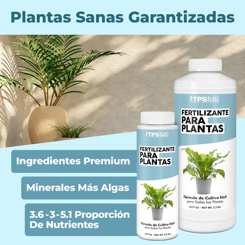 Vista 2 de Fertilizante para Plantas, alimento líquido completo para plantas, 32 oz (1 cuarto de galón)