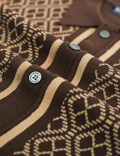 Vista 4 de PJ PAUL JONES Camisas polo para hombre, camisas vintage de los años 70, polo de punto en contraste