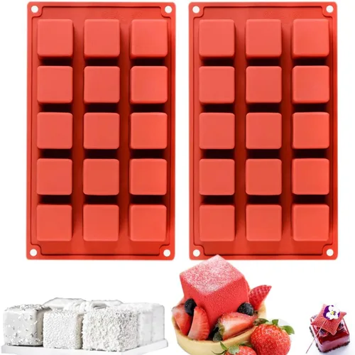 Vista 21 de Molde de silicona para chocolate en forma de dedo con 6 cavidades tipo barra para chocolate, dulces, pan, 11.6 x 6.8 x 1.3 pulgadas