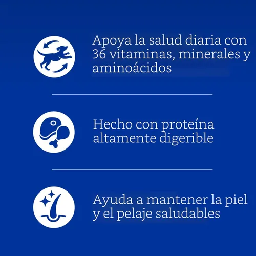 Vista 3 de Pedigree Cena Picada Molida Alimento Húmedo para Perros Variedad de Pollo y Carne de Res, Latas de 13.2 oz. (12 Unidades, Paquete de 1)
