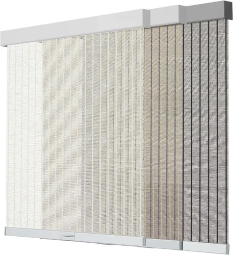 Vista 5 de Tonature Persianas sin cordones con casete con aspecto de bambú natural, persianas y persianas de parada libre, cortinas enrollables con filtro
