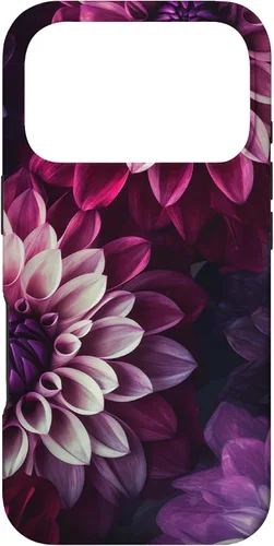 Vista 30 de Dahlia Flower Floral Nature Garden Pink Purple Maroon Design Case for iPhone 17