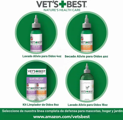 Vista 7 de Vet's Best Alivio para Oídos Secos para Perros, 4 oz