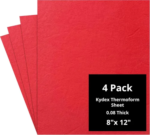 Vista 56 de Kydex Sheets - Solid Color DIY Kit for Crafting Holsters, Sheaths, and Mag Pouches - (8x8, 8x12, 12x12), Premium Thermoform Sheets - Thick, Durable