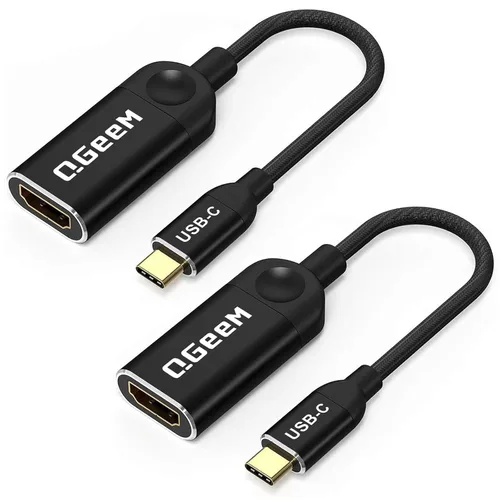 Vista 8 de QGeeM - Adaptador USB C a HDMI, cable adaptador 4K USB tipo C a HDMI [compatible con Thunderbolt 3/4], adaptador HDMI para portátil MacBook Pro/Air