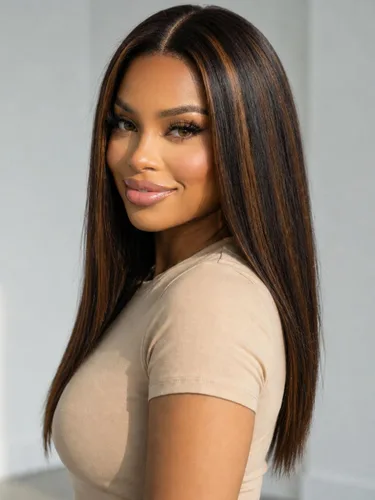 Vista 33 de KLAIYI Peluca de cabello humano con encaje frontal precortada 7x5, corte Bob en capas, corte romo, cordón sin pegamento, peluca predepilada