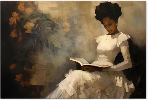 Vista 16 de Cartel de libro gótico de academia oscura vintage de mediados del siglo, arte de pared de lienzo victoriano de medio siglo, impresiones estéticas