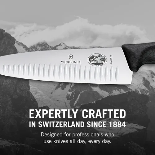 Vista 6 de Victorinox Swiss Classic - Cuchillo de chef de 8 pulgadas con borde Granton