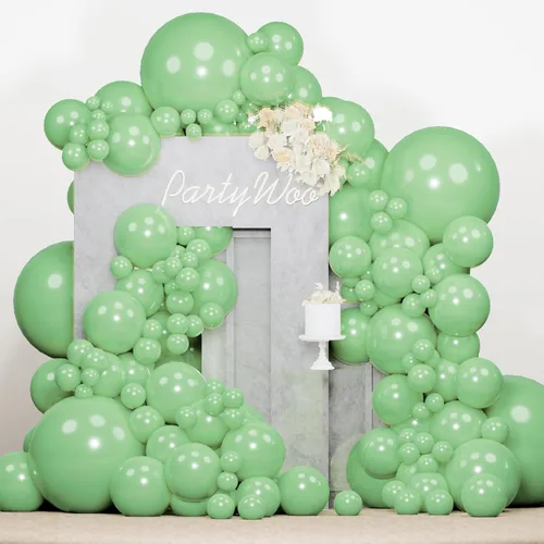 Vista 92 de PartyWoo - Globos nude de 140 piezas en diferentes tamaños de 18, 12, 10, 5 pulgadas, kit de arco de globos de color neutro y melocotón estilo boho