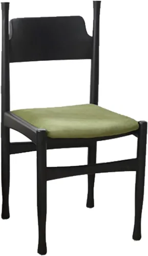 Vista 13 de Sillas de comedor, modernas sillas de comedor de madera, silla de cocina tapizada, taburete sin brazos de granja, silla ocasional para cocina, sala