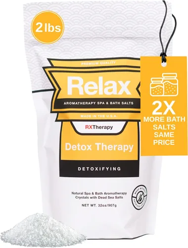 Vista 8 de Relax Spa & Bath, Epsom & Sales del Mar Muerto, sales de baño de aromaterapia para bañera de hidromasaje, baño o spa, infundidas con magnesio, 32