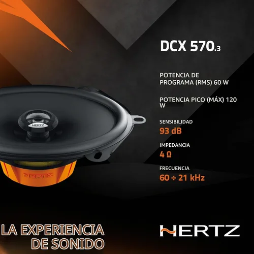 Vista 5 de HERTZ Dieci Series DCX-5703 Altavoces coaxiales bidireccionales 5x7 - Par