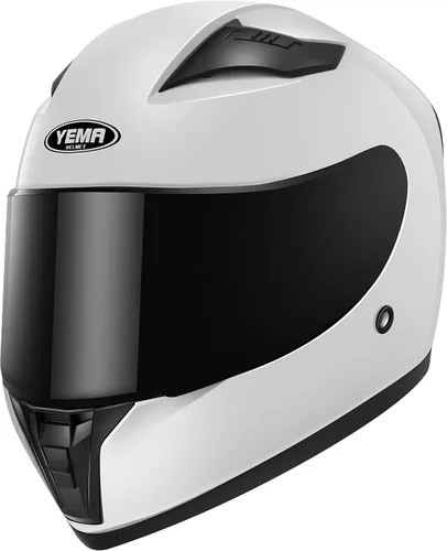 Vista 6 de YEMA Casco de moto de calle DOT de cara completa YM-832 con bufanda extraíble para el cuello para hombres y mujeres