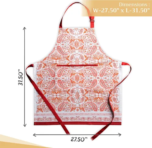 Vista 491 de Maison d' Hermine Delantales para mujer con bolsillo, 100% algodón (27.50 x 31.50 pulgadas)