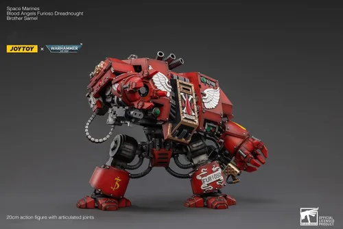 Vista 6 de Joytoy Warhammer 40K Figuras de acción a escala 1/18 Joy Toy Figura de modelo de mecha Blood Angels Furioso Dreadnought Hermano Samel