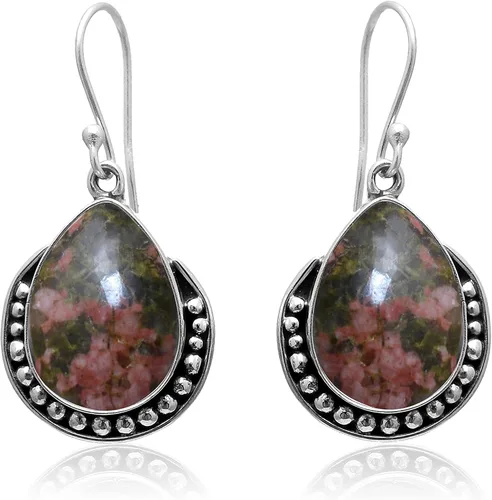 Vista 37 de Veracity Jewelry - Aretes de plata de ley con piedras preciosas para mujeres y niñas, regalo para su cumpleaños, aniversario, esposa, mamá, novia