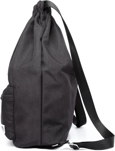 Vista 4 de KAUKKO Mochila deportiva con cordón para gimnasio, yoga, mochila de hombro para hombres y mujeres, L, Mochilas Daypack