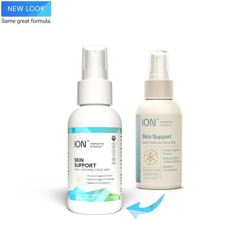 Vista 2 de ION* Intelligence of Nature Skin Support Face Mist - Spray hidratante para uso diario, tamaño de viaje, fórmula vegana para mujeres y hombres, 3.4